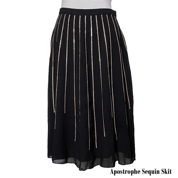 𝅺♥ Apostrophe Sequin Skirt - Picture 1 of 5